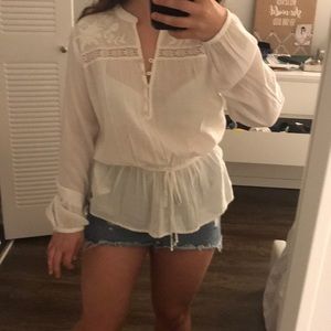 Abercrombie & Fitch long sleeve lace top